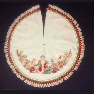 Vintage Ruth Morehead Felt Christmas Tree Skirt